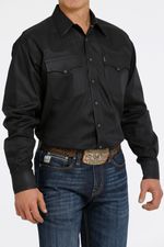 Cinch-Men-s-Tencel-Long-Sleeve-Shirt---Black