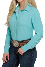 Cinch-Women-s-Long-Sleeve-Arenaflex-Shirt---Turquois
