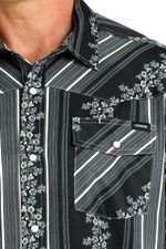 Cinch-Men-s-Camp-Short-Sleeve-Shirt---Black-Print