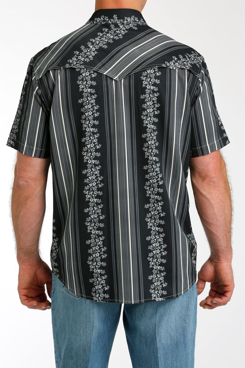 Cinch-Men-s-Camp-Short-Sleeve-Shirt---Black-Print