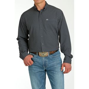 Cinch Men's Arenaflex Long Sleeve Shirt - Charcoal