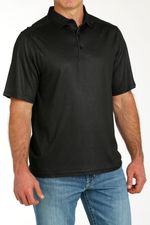 Cinch-Men-s-Arenaflex-Short-Sleeve-Polo---Black-Pasil