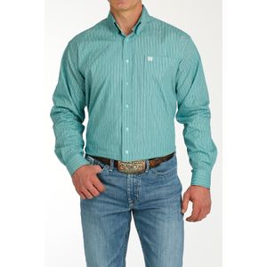 Cinch Men's Classic Long Sleeve Shirt - Blue Print