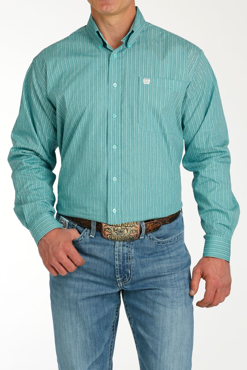 Cinch-Men-s-Classic-Long-Sleeve-Shirt---Blue-Print