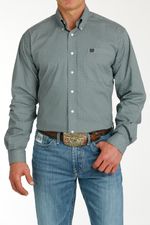Cinch-Men-s-Classic-Long-Sleeve-Shirt---Green-Print