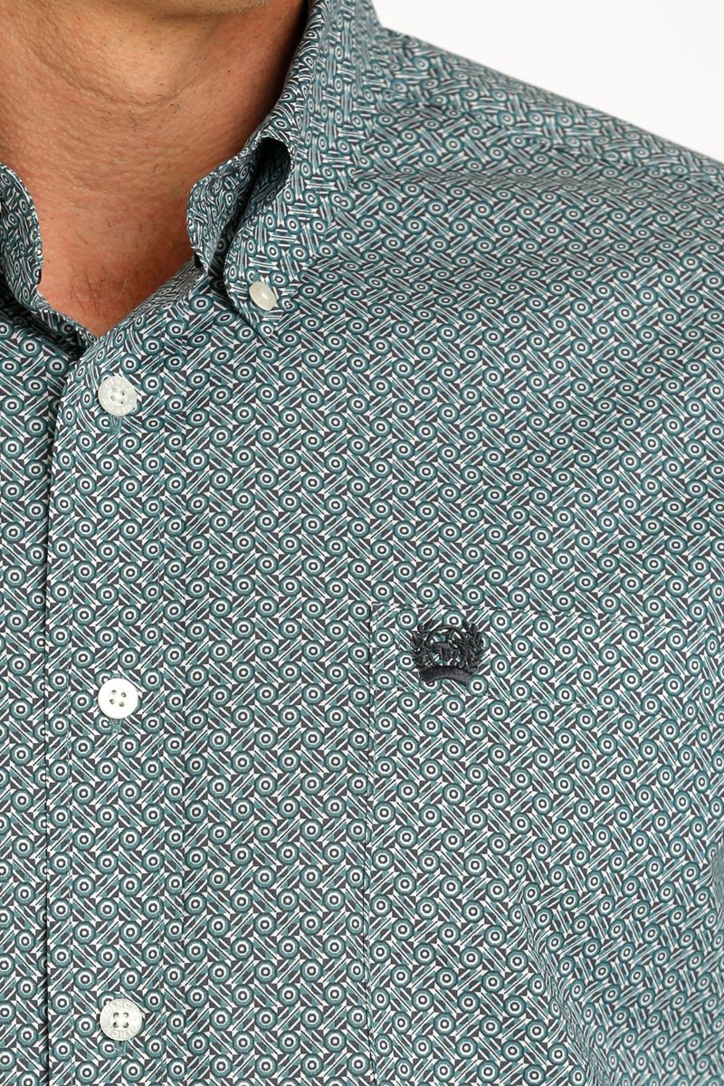 Cinch-Men-s-Classic-Long-Sleeve-Shirt---Green-Print