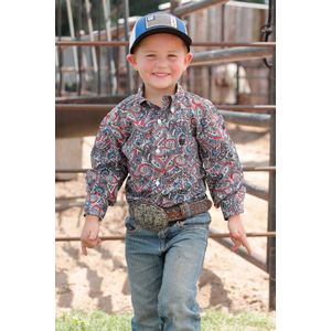 Cinch Kids' Long Sleeve Classic Shirt - Multi Print