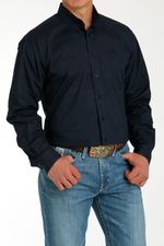 Cinch-Men-s-Classic-Long-Sleeve---Navy--Paisly