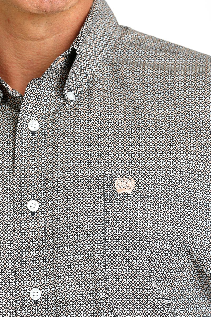 Cinch-Men-s-Classic-Long-Sleeve---Navy--Peach-Print
