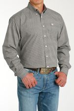 Cinch-Men-s-Classic-Long-Sleeve---Navy--Peach-Print