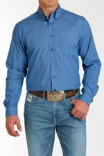 Cinch-Men-s-Modern-Long-Sleeve-Shirt---Royal-Blue