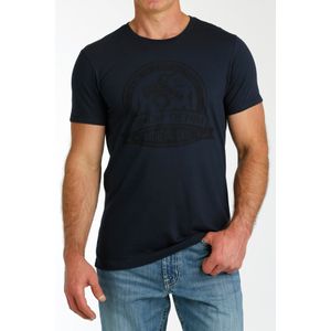 Cinch Men's Short Sleeve Denim Tee - Deep Navy