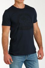 Cinch-Men-s-Short-Sleeve-Denim-Tee---Navy