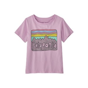 Patagonia Kids' Fitz Roy Skies Tee - Dragon Purple
