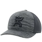 Hooey-Unisex-Ash-6-Panel-Cap---Grey--Black-Logo