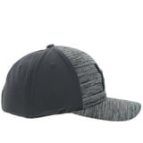 Hooey-Unisex-Ash-6-Panel-Cap---Grey--Black-Logo