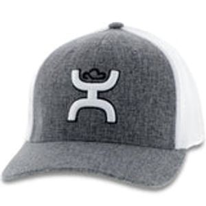 Hooey Unisex Cayman 6 Panel Cap - Grey/ White