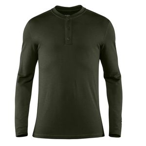 Fjallraven Men's Merino Henley - Deep Forest