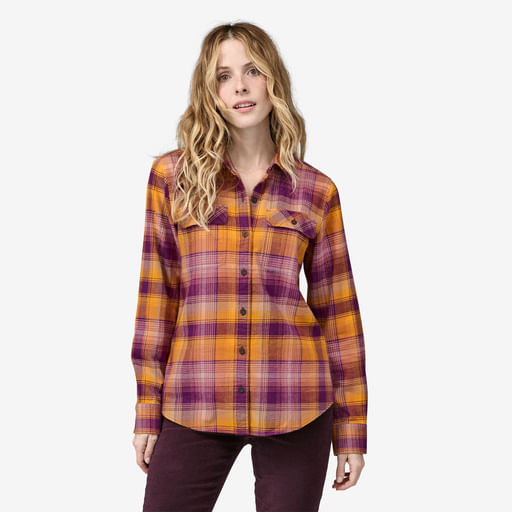 Patagonia-Women-s-Long-Sleeve-Organic-Cotton-Mid-Weight-Flannel---Sun-Rays--Night-Plum