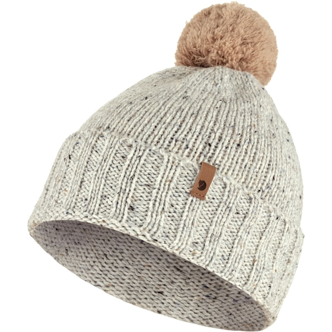 Fjallraven-Unisex-Ovik-Pom-Hat---Chalk-White