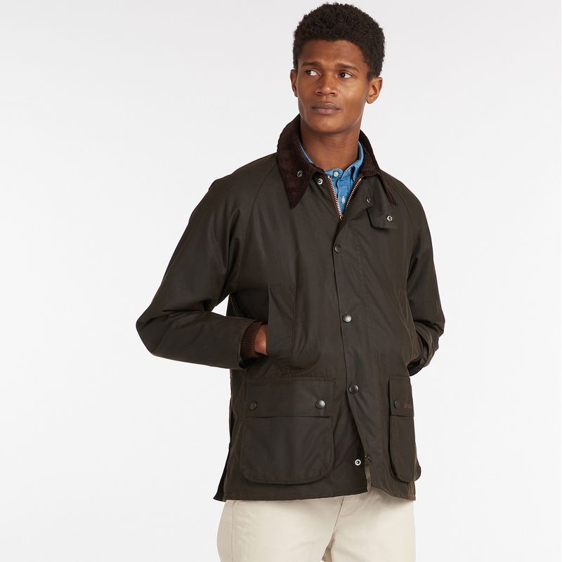 Barbour-Bedale-Olive-model