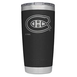 Yeti Rambler Montreal Canadiens 591ml(20oz) Tumbler with Magslider Lid - Black