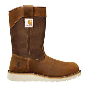 Carhartt Men's Waterproof 10" Soft Toe Welllington Wedge Boot (FW1032-M) - Dark Brown
