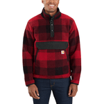 Carhartt-Men-s-Relaxed-Fit-Fleece-Pullover---Plaid