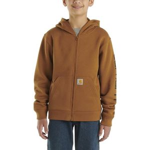 Carhartt Kid's Graphic Sleeve Sweater - Brown