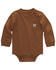 Carhartt-Kid-s-Long-Sleeve-Pocket-Bodysuit---Brown