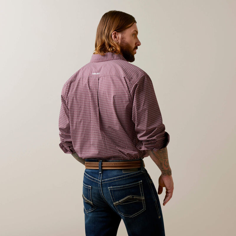 Ariat-Mens--Abel-Classic-Fit-Shirt---Maroon
