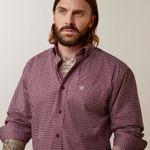 Ariat-Mens--Abel-Classic-Fit-Shirt---Maroon