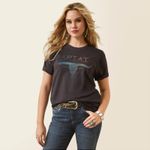 Ariat-Women-s-Patina-Steer-Tee---Black