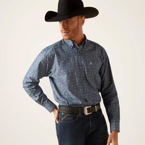 Ariat Men's Graham Classic Fit Shirt - Blue