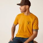 Ariat-Men-s-Bison-Skull-T-Shirt---Buckhorn-Heather