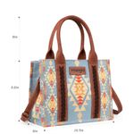 Wrangler-Southwestern-Print-Small-Canvas-Tote-Crossbody-WG2202-8120SBRN----Brown