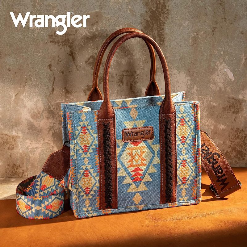 Wrangler-Southwestern-Print-Small-Canvas-Tote-Crossbody-WG2202-8120SBRN----Brown