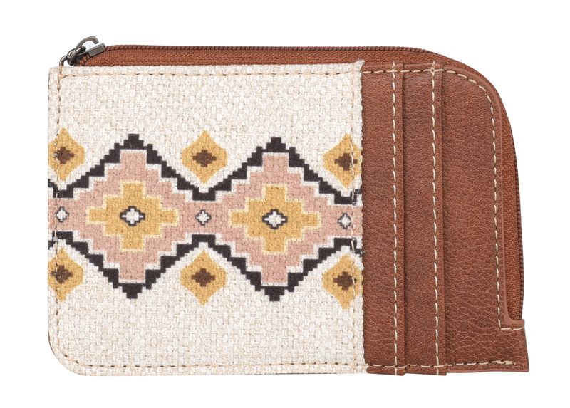 Wrangler-Southwestern-Art-Print-Mini-Zip-Card-Case--WG2202-W005CF----Coffee