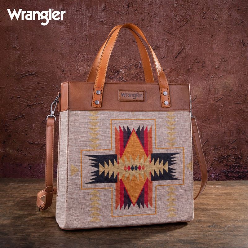 Wrangler-Art-Print-Canvas-Tote-Crossbody---Aztec--WG54-8317-