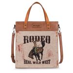 Wrangler-Art-Print-Canvas-Tote-Crossbody---Brown--WG54-8317