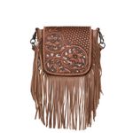 Montana-West-Genuine-Leather-Tooled-Collection-Fringe-Crossbody---Brown