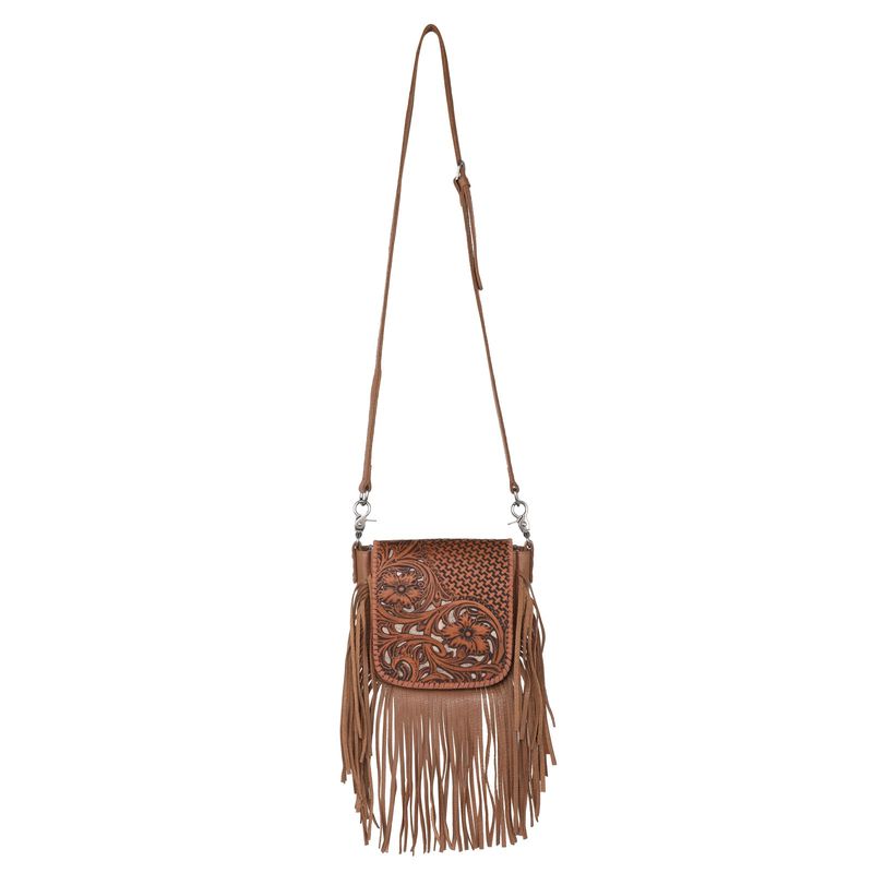 Montana-West-Genuine-Leather-Tooled-Collection-Fringe-Crossbody---Brown