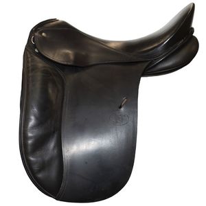 Used Schleese Dressage Saddle 18" MW - Black