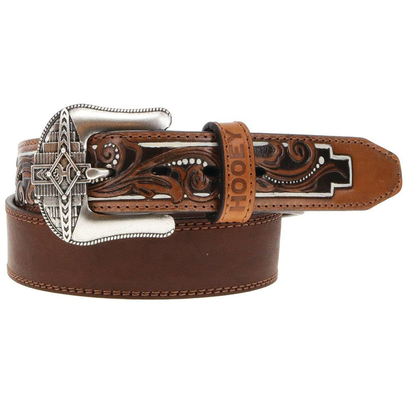 Hooey-Unisex-Maverick-Leather-Belt---Brown