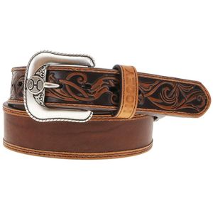 Hooey Unisex Ranchero Leather Belt - Brown