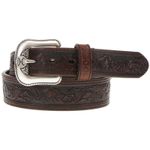 Hooey-Unisex-Tapered-Filigree-Belt---Brown