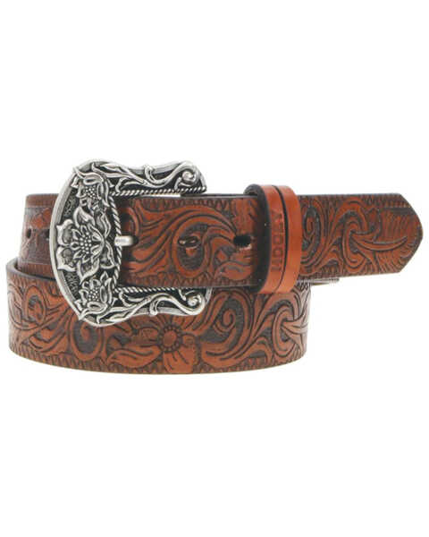 Hooey-Unisex-Paisley-Filigree-Belt---Brown