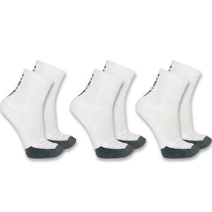 Carhartt Men's Force Logo Crew Short 3PK (SS9933)- White