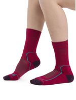 Icebreaker-Women-s-HIKE--LITE-Socks---ELECTRIC-PINK-NIGHTSHADE