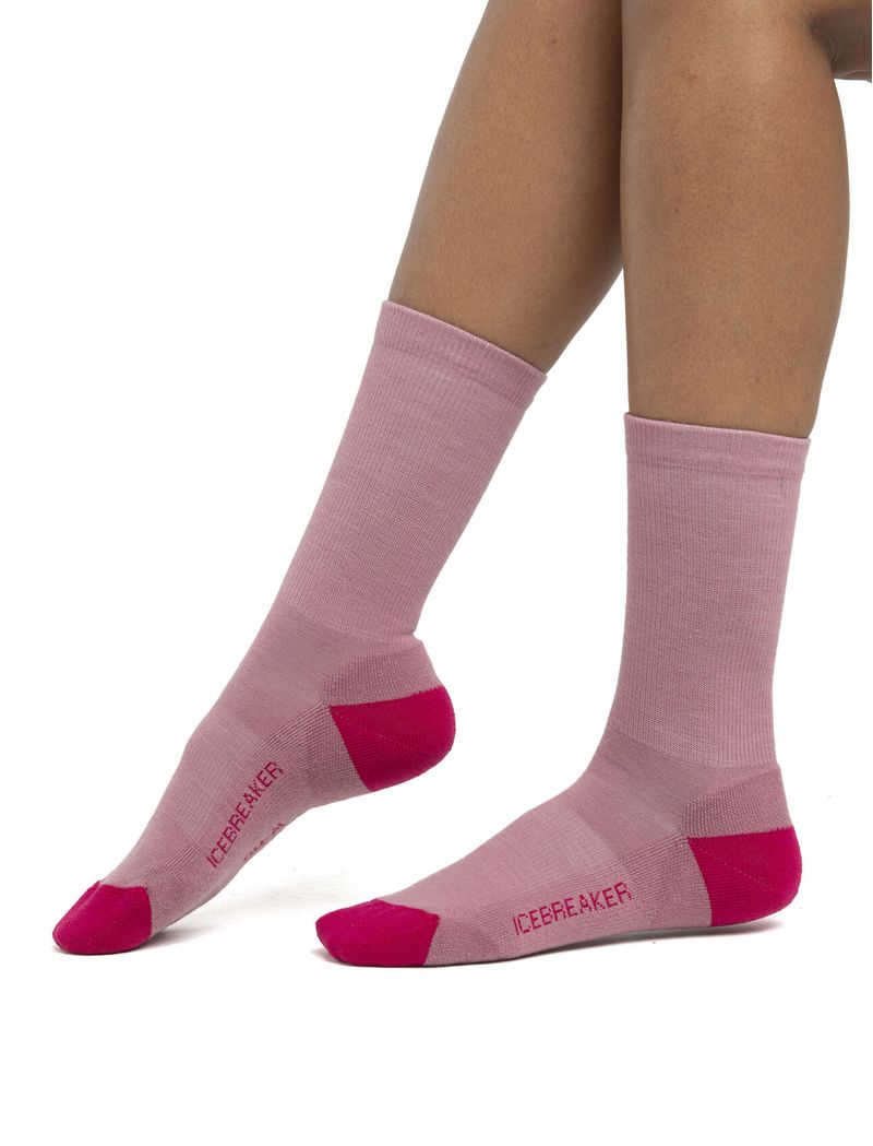 Icebreaker-Women-s-Merino-Lifestyle-Light-Crew-Socks---CRYSTAL-ELECTRON-PINK